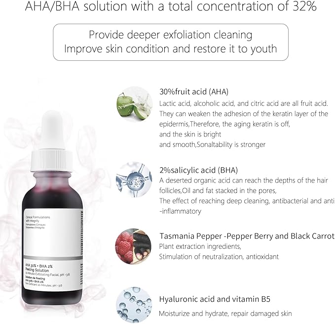 The Ordinary AHA 30% + BHA 2% Peeling Solution