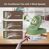 3 In 1 Portable Fan Air Conditioner Humidifier Cooling USB Fan